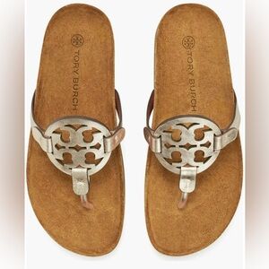Tory Burch Metallic Sandals